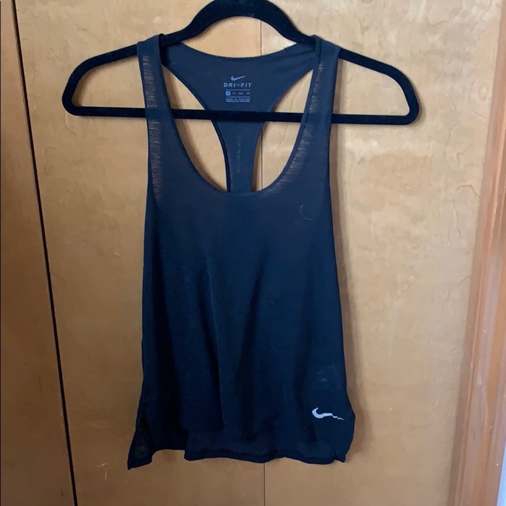 Black racer back top